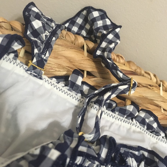 Tory Burch Gingham Costa Ruffle Top! 💥 - Picture 7 of 10